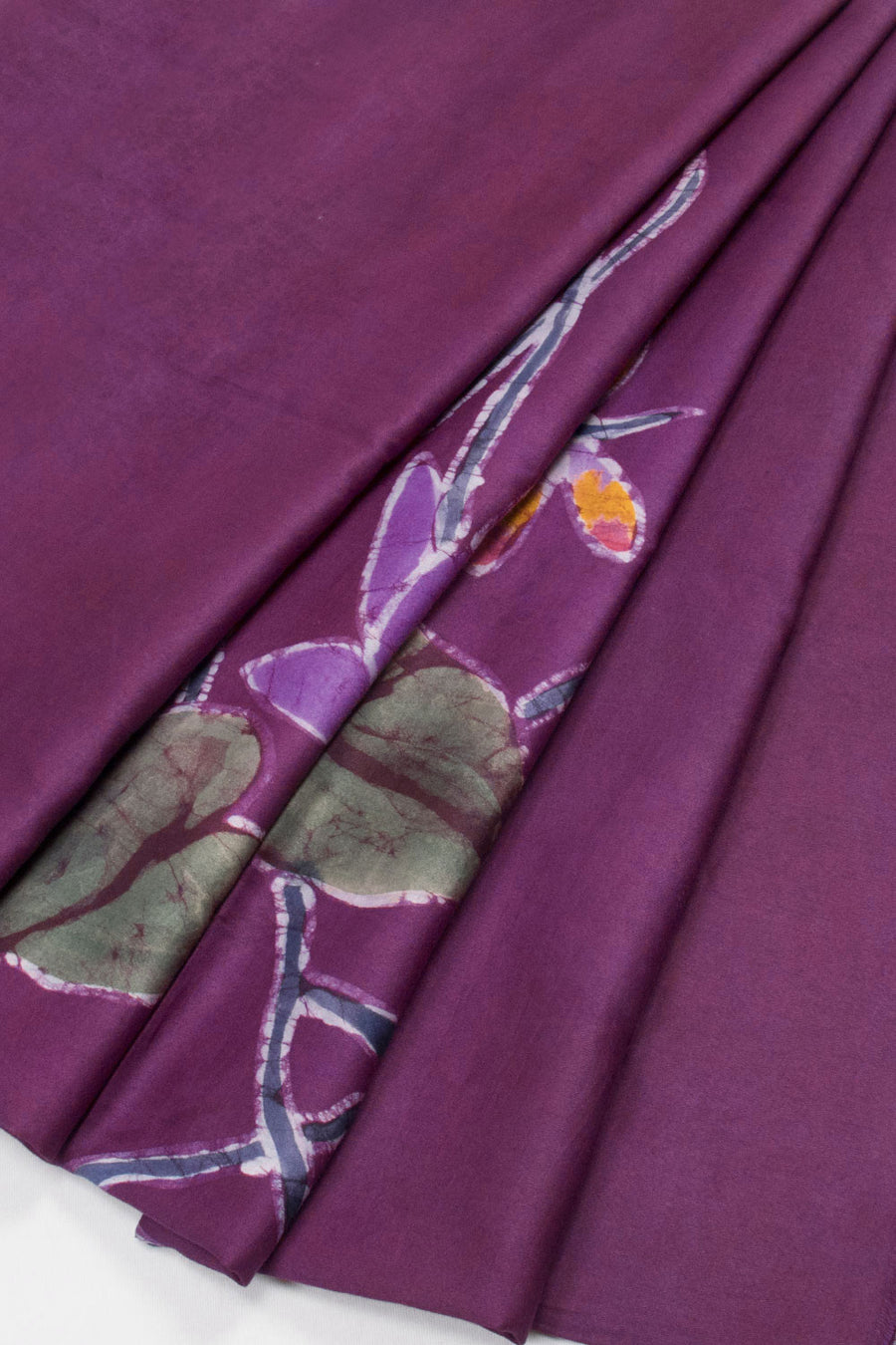 Magenta Batik Printed Cotton Blouse Material 10063001