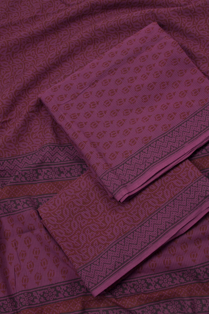 Violet Bagh Printed Cotton 3-Piece Salwar Suit Material 10063594