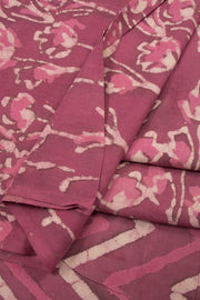Pink Dabu Printed Cotton Salwar Suit Material 10063706