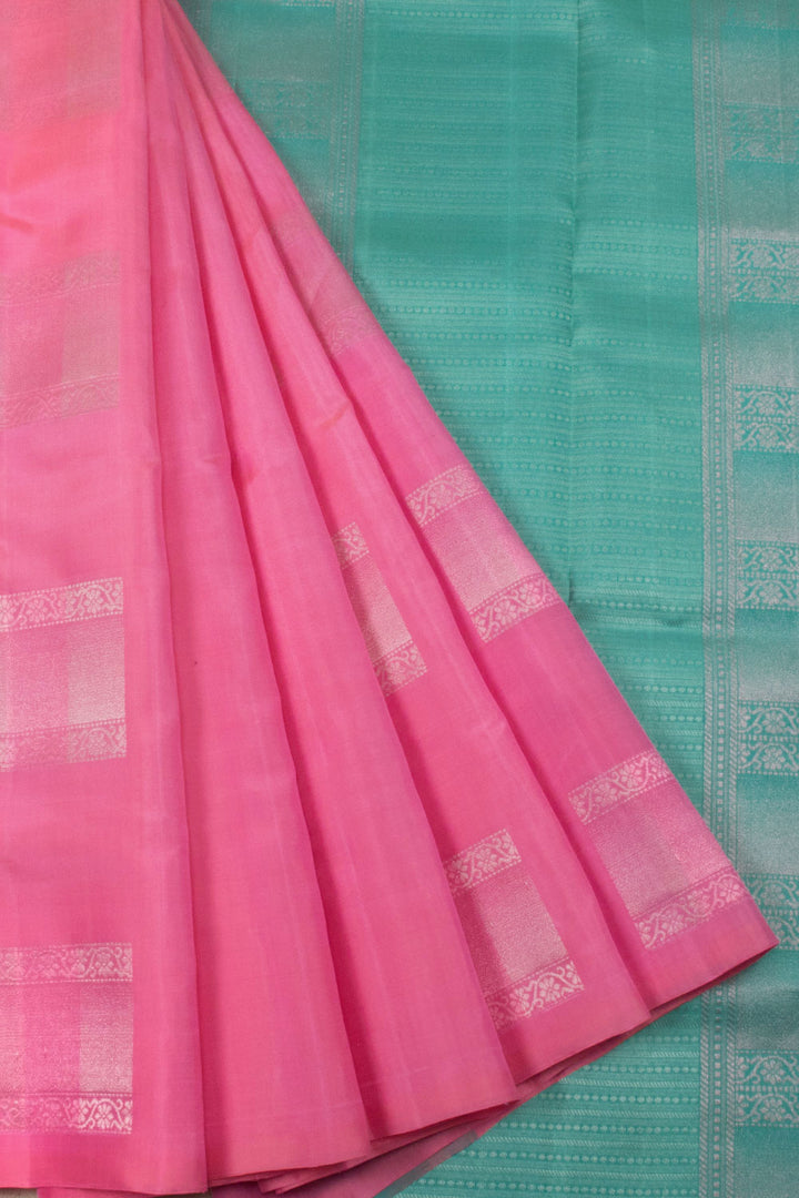 Pink Handloom Kanjivaram Soft Silk Saree 10063780