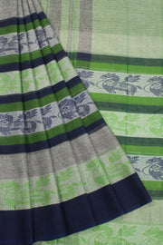 Grey Handloom Dhaniakhali Cotton Saree 10063788