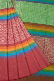 Multi Colour Handloom Dhaniakhali Cotton Saree 10063799