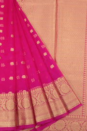 Pink Banarasi Organza Saree 10063845