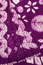 Violet Handwoven Bandhani Modal Saree 10063907