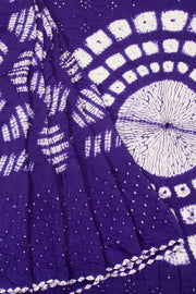 Purple Handwoven Bandhani Modal Saree 10063910