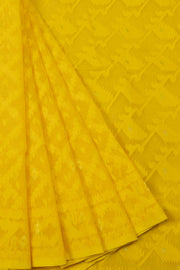 Yellow Handloom Jamdani Style Jamdani Cotton Saree 10064008