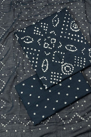Black Bandhani Salwar Suit Material - Avishya