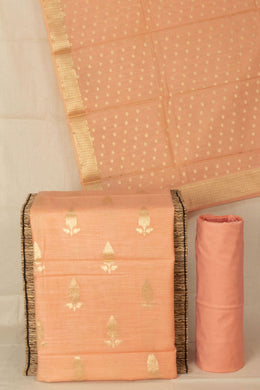 Orange Banarasi Silk Salwar Suit Material 10064564