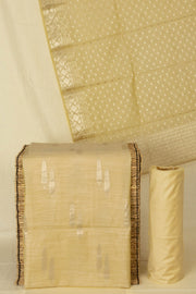 Yellow Banarasi Silk Salwar Suit Material 10064565