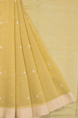 Yellow Handloom Chanderi Saree 10064672