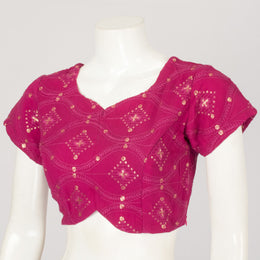 Sequin Embroidered Georgette Blouse - Avishya