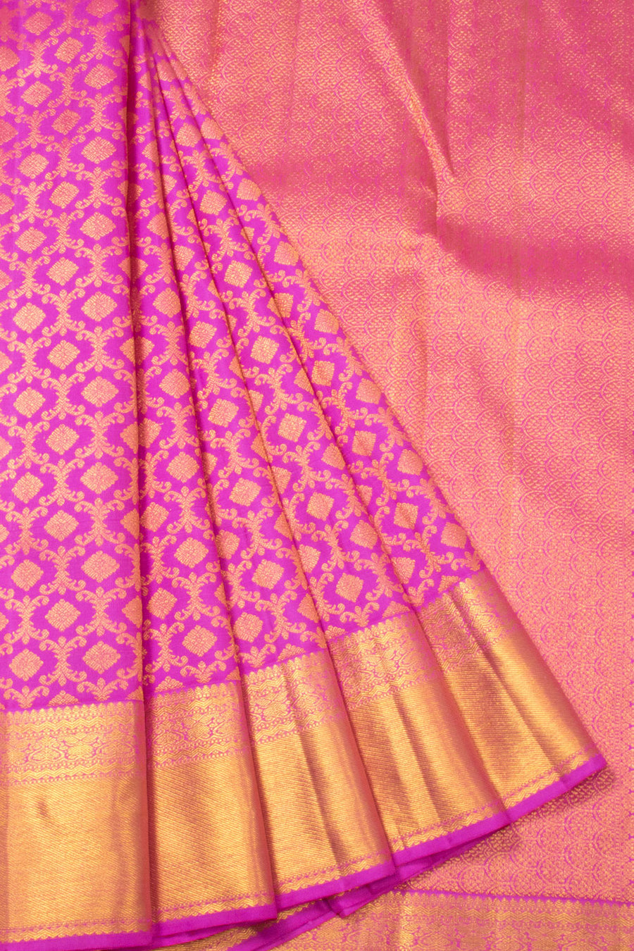 Pink Bridal Kanjivaram Silk Saree - Avishya