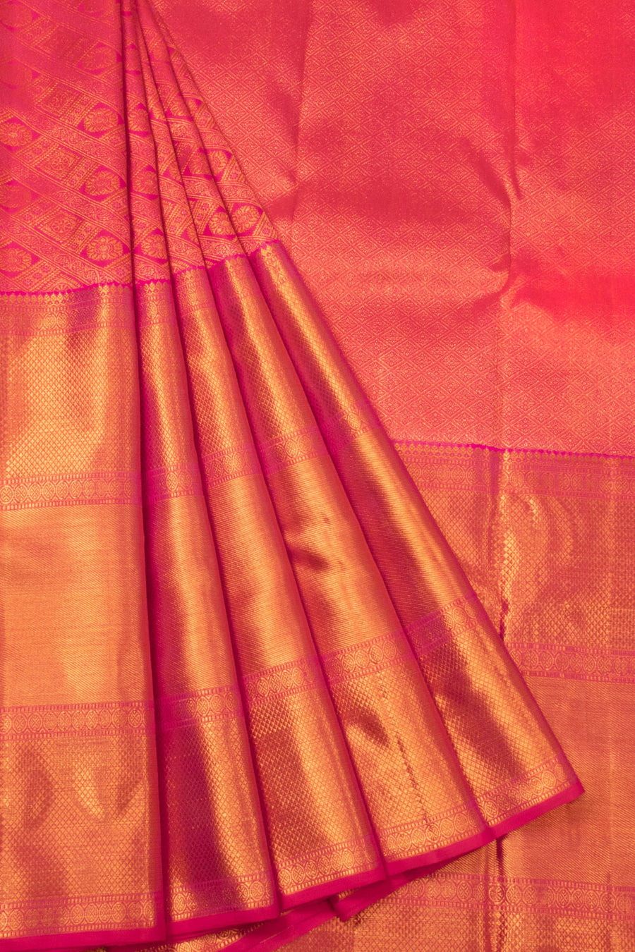 Pink Bridal Kanjivaram Silk Saree - Avishya