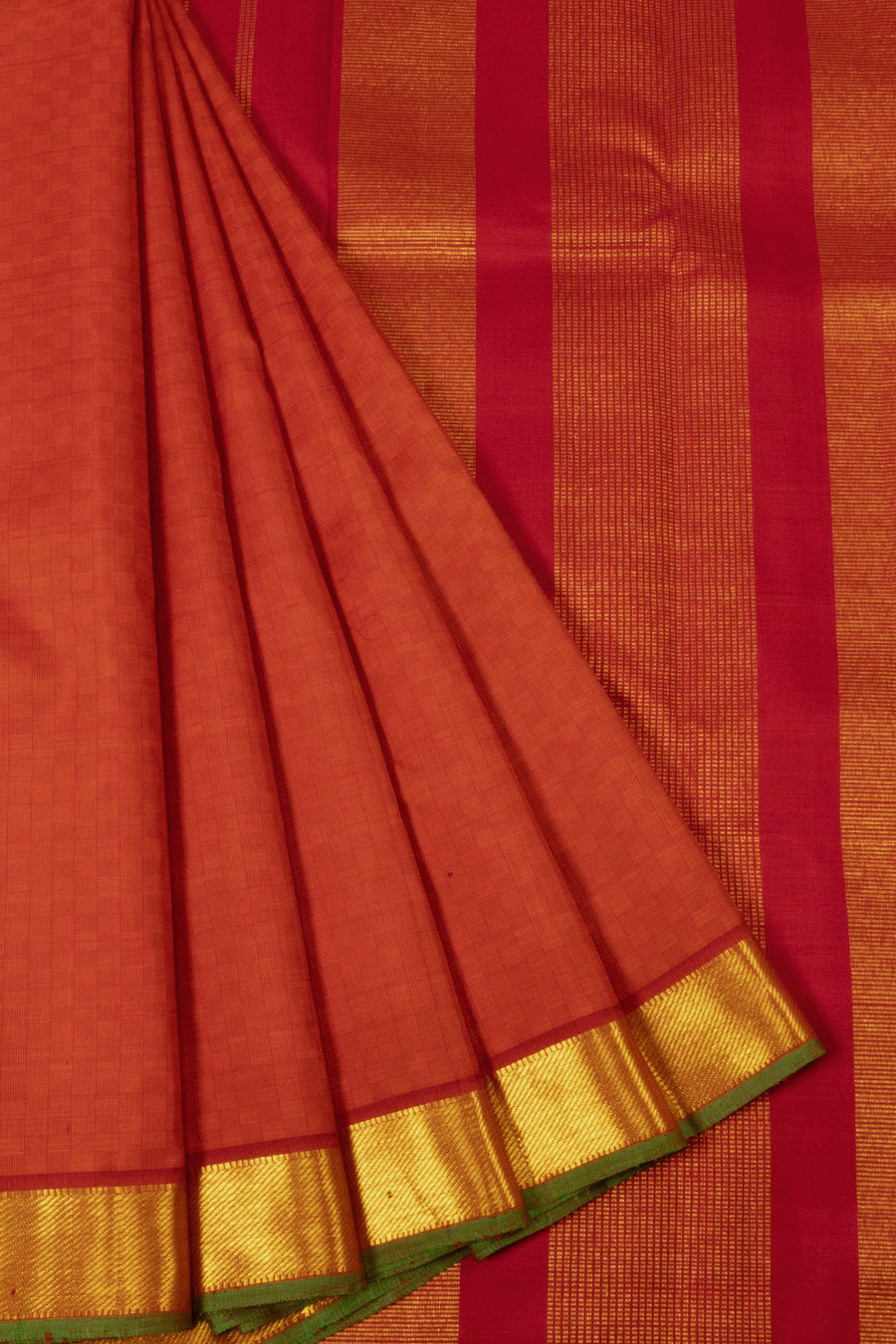 Red Pure Zari Kanjivaram Silk Saree