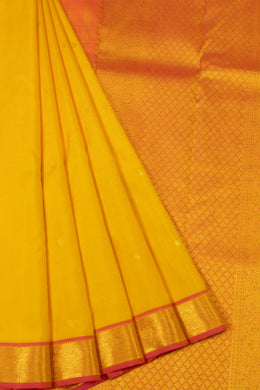 Yellow Handloom Kanjivaram Silk Saree  - Avishya