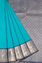 Blue Handloom Kanjivaram Silk Saree - Avishya