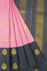 Pink Handloom Kanjivaram Silk Saree - Avishya