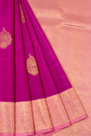 Violet Bridal Kanjivaram Silk Saree - Avishya