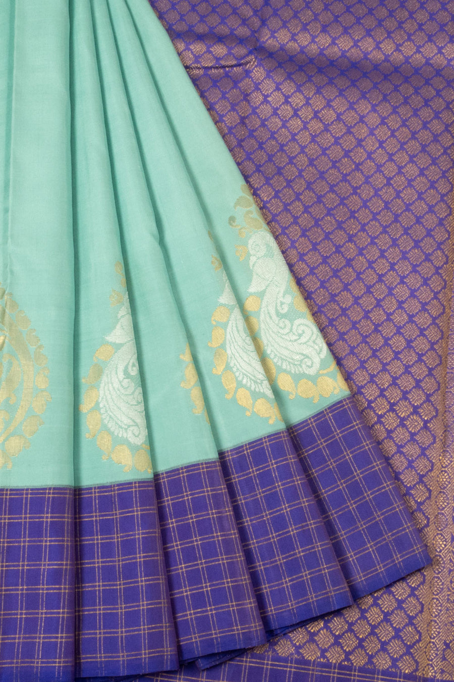 Blue Bridal Kanjivaram Silk Saree - Avishya