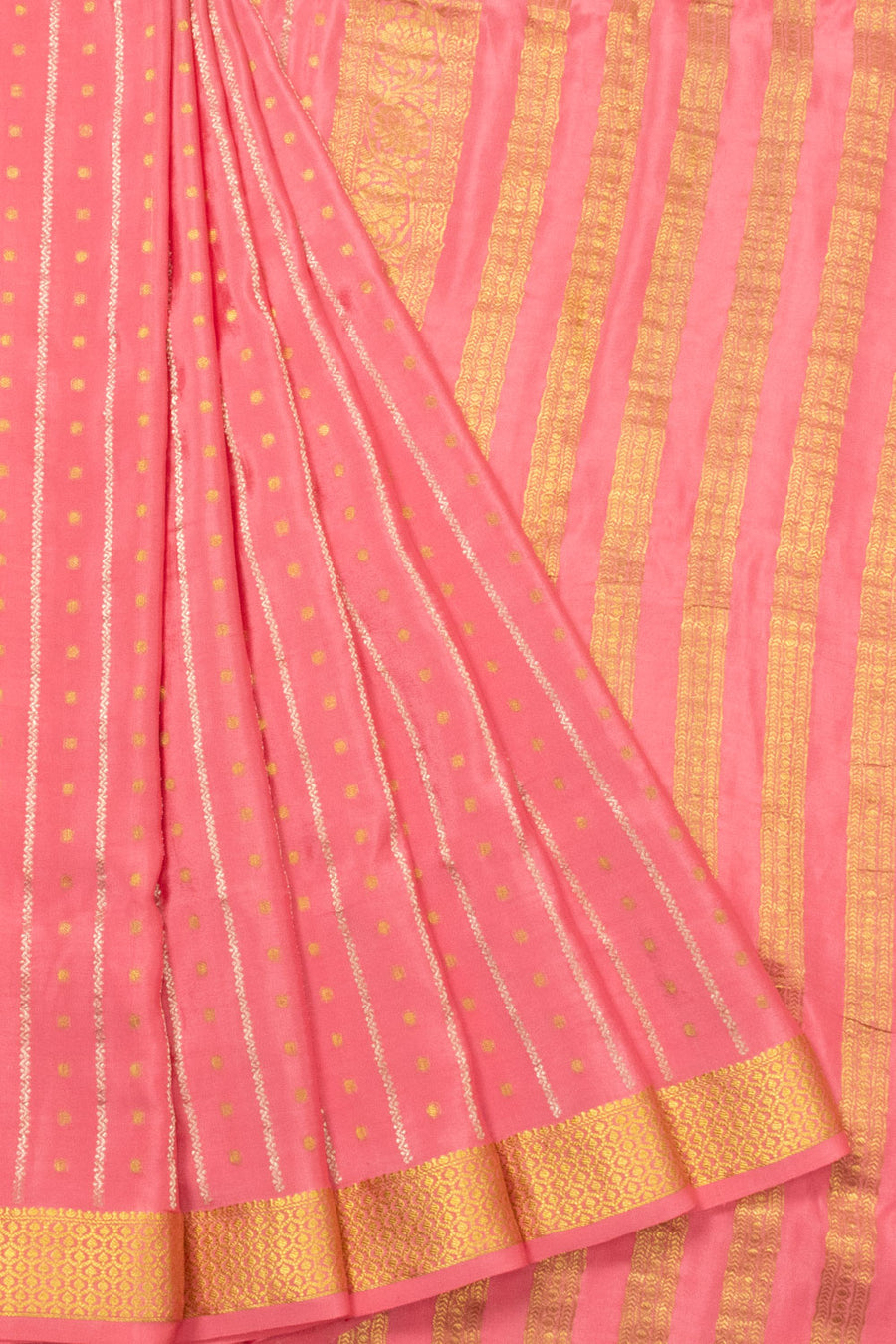Pink Mysore Crepe Silk Saree  - Avishya
