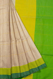 Beige Handloom Geecha Silk Saree - Avishya