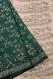 Green Handloom Himro Silk Cotton Saree - Avishya