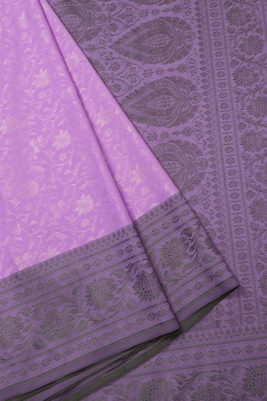 Lavender Handloom Himro Silk Saree - Avishya
