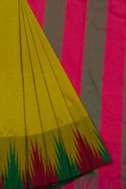 Yellow Handloom Kanjivaram Silk Saree - Avishya