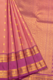 Peach Pure Kanjivaram  Silk Saree 10065791