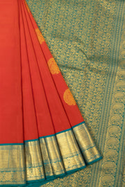 Red Korvai Kanjivaram Silk Saree 10065799