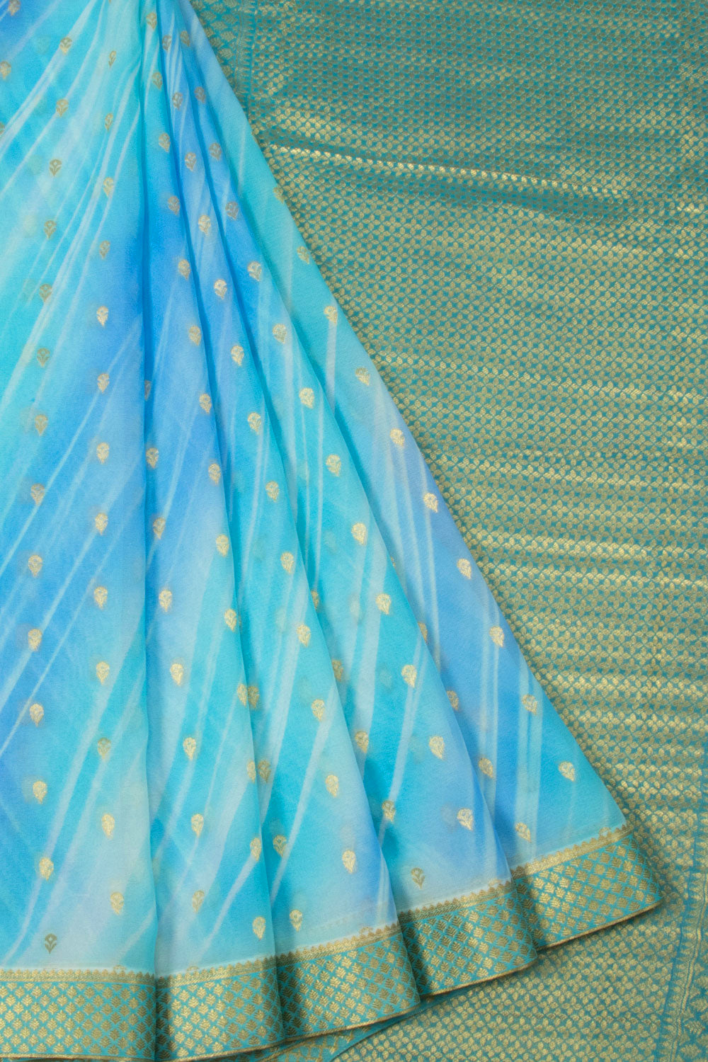 Blue Mysore Georgette Saree - Avishya