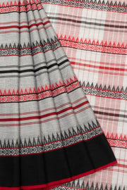 Black Handloom Dhaniakhali Cotton Saree  - Avishya