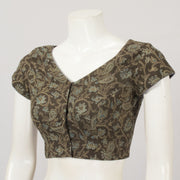 Brown Hand Block Printed Cotton Blouse - Avishya