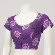Violet Hand Block Printed Cotton Blouse - Avishya