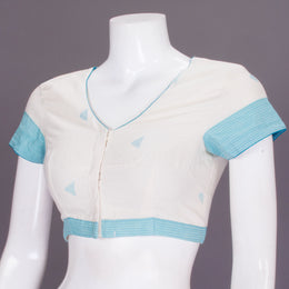 Off White Handwoven Cotton Blouse - Avishya