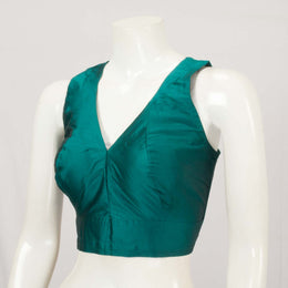 Green Kanjivaram Silk Blouse - Avishya