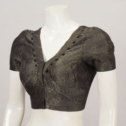 Dark Grey Georgette Blouse - Avishya