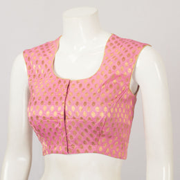 Pink Banarasi Silk Blouse - Avishya