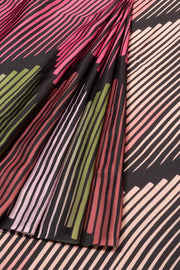 Multicolor Digital Printed Charmeuse Silk Saree - Avishya