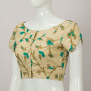 Beige Tussar Silk Blouse - Avishya