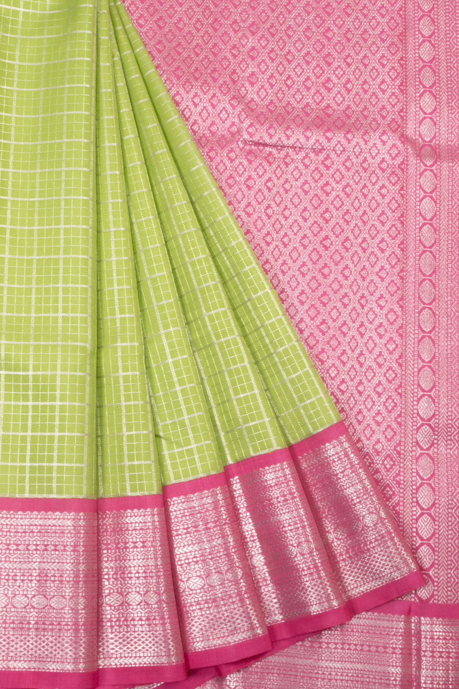 Green Handloom Bridal Kanjivaram Silk Saree  - Avishya