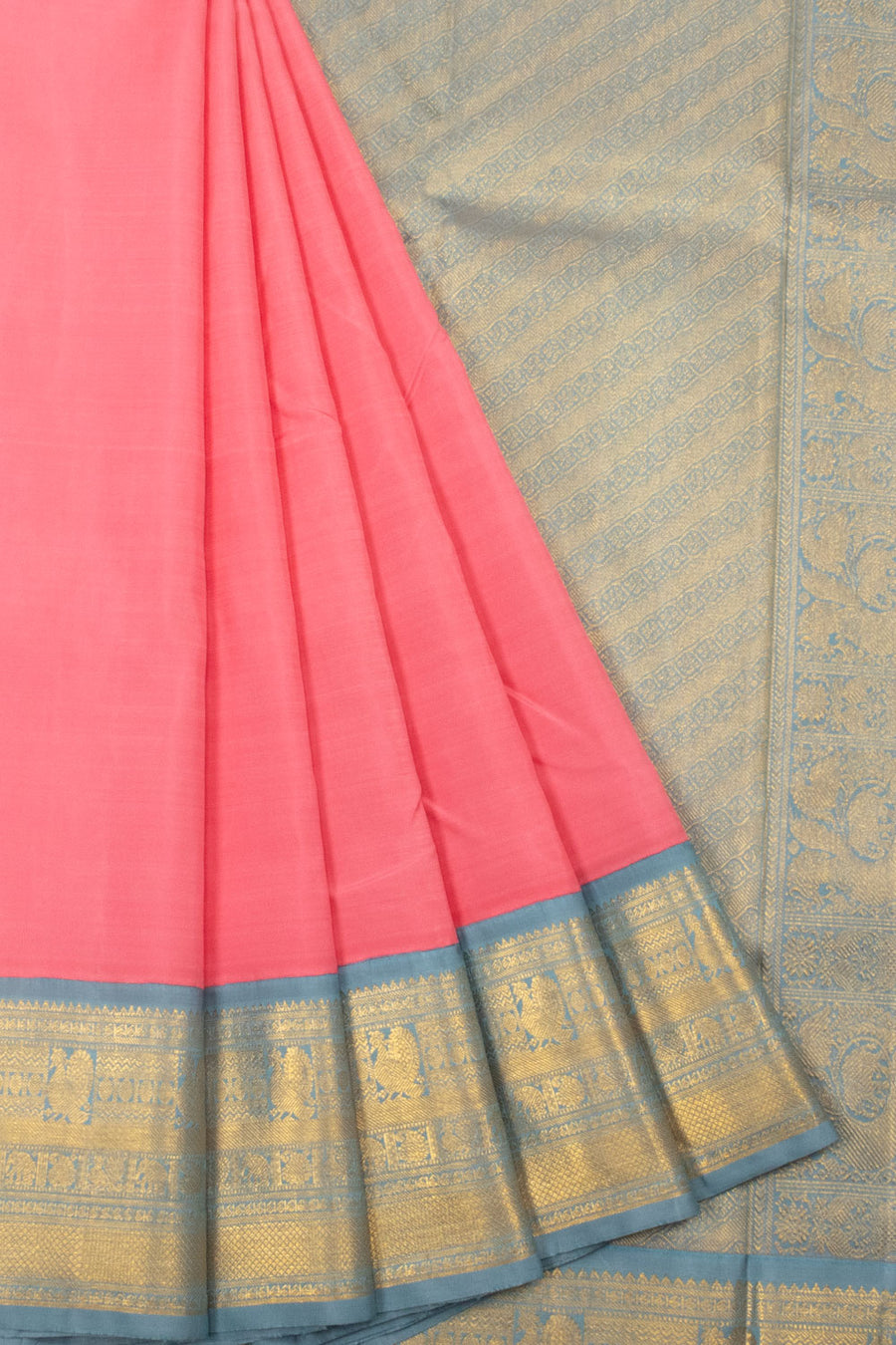 Pink Handloom Kanjivaram Silk Saree  - Avishya