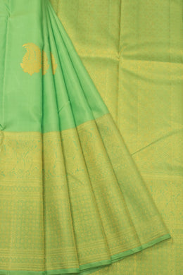 Green Handloom Kanjivaram Silk Saree  - Avishya