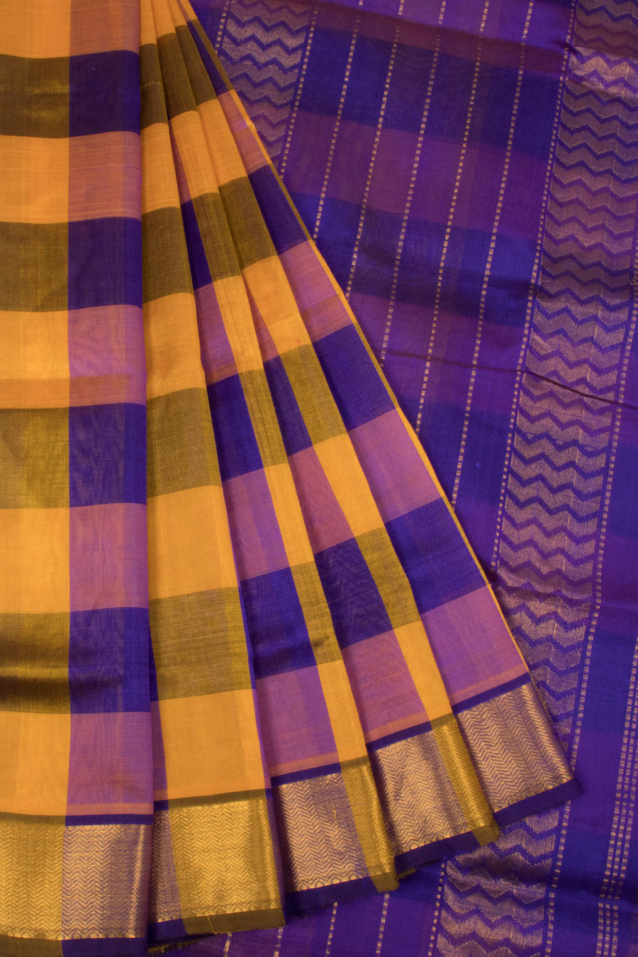 Palum Pazhamum Handloom Kanchi Silk Cotton Saree-Avishya