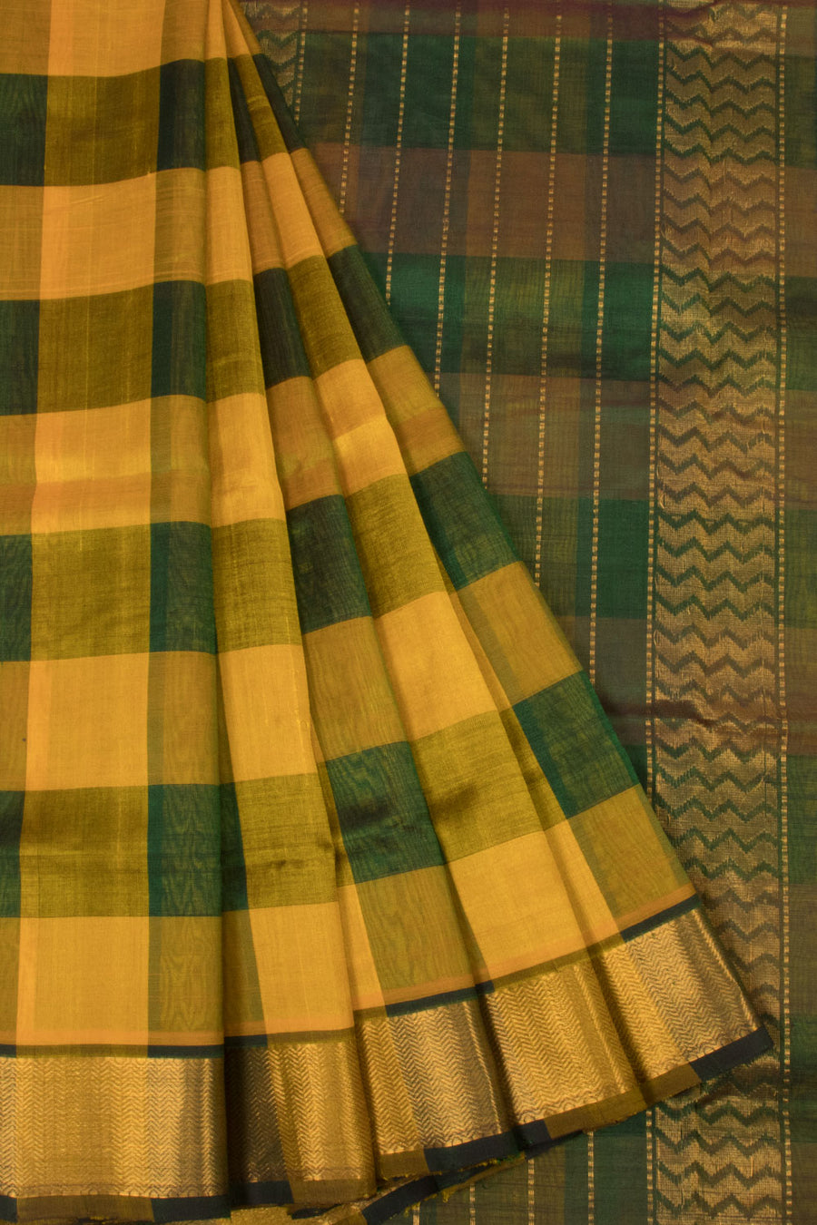 Palum Pazhamum Handloom Kanchi Silk Cotton Saree-Avishya