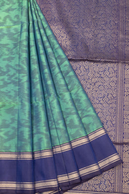 Green Handloom Kanjivaram Soft Silk Saree - Avishya