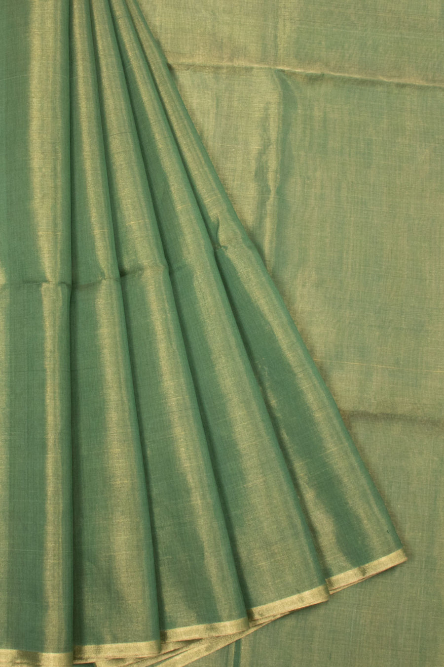 Green Handloom Maheshwari Silk Cotton Saree - Avishya 