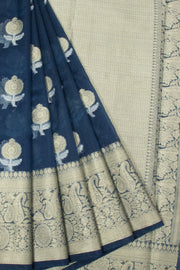 Blue Banarasi Organza Saree - Avishya