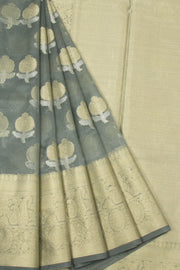 Grey Banarasi Organza Saree - Avishya