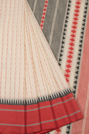 Off- White Begampuri Cotton Sarees  - Avishya